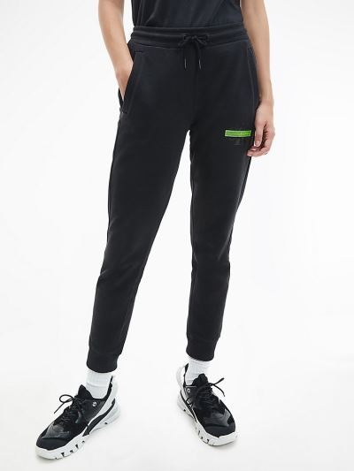 Calvin Klein Ruhák HU461091 | Calvin Klein Organic Cotton Logo Női Jogger Fekete
